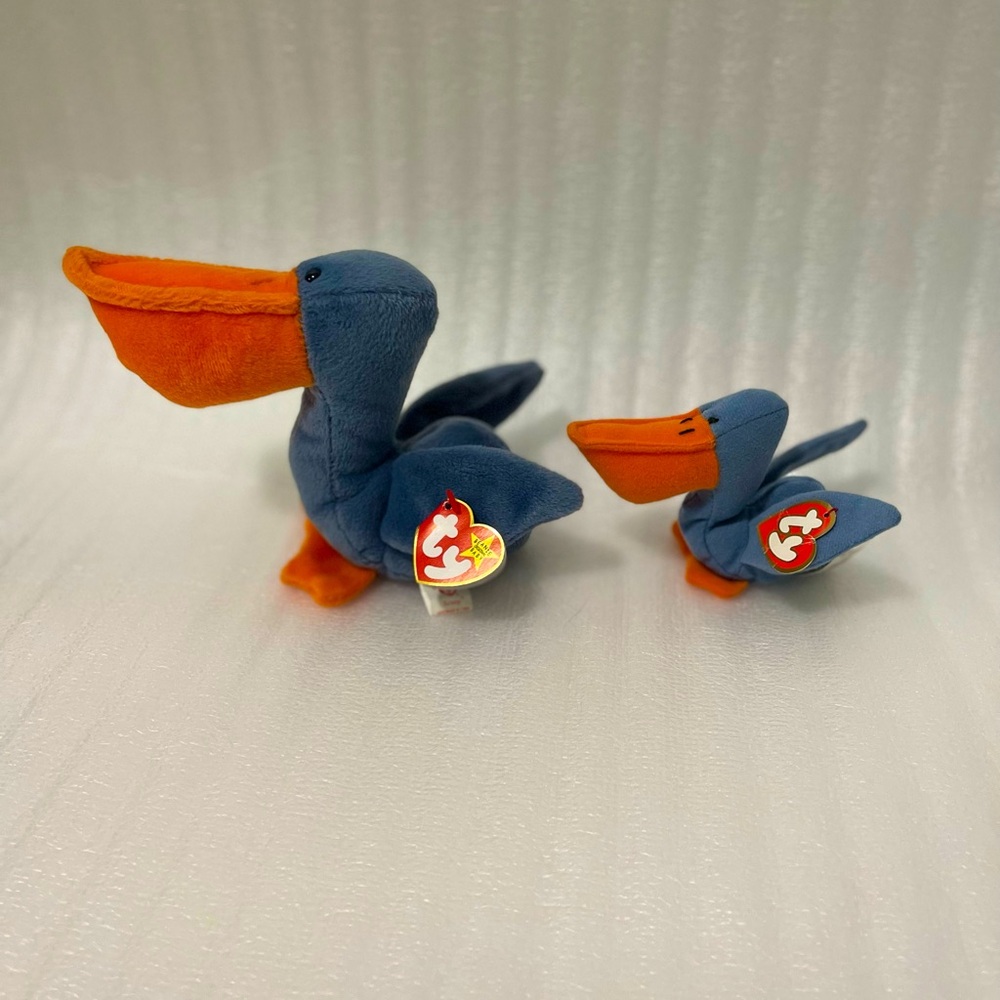 Ty Original Beanie Baby “Scoop” (1996) + McDonald’s Teenie Beanie “Scoop” (1993)